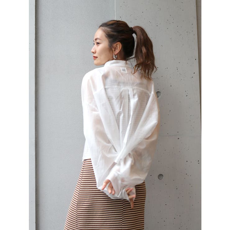 【WEB限定】シアーショートシャツ | Ungrid | 詳細画像8 