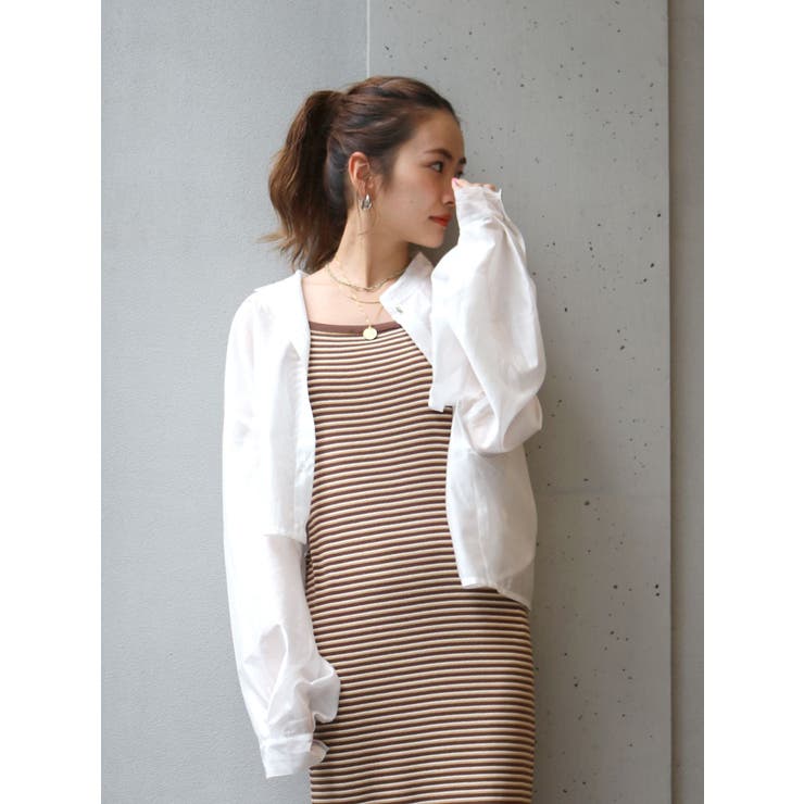 オフホワイト | 【WEB限定】シアーショートシャツ | Ungrid