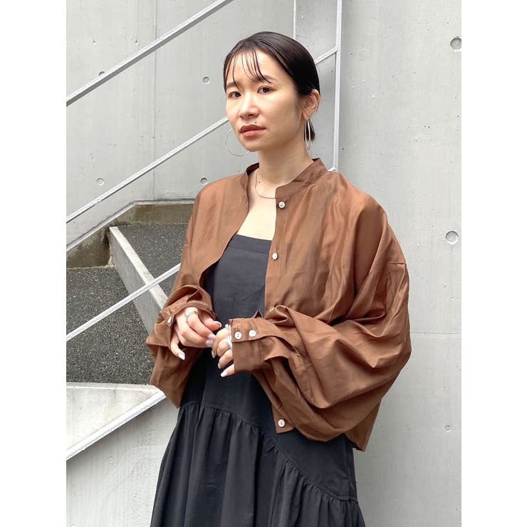 ブラウン | 【WEB限定】シアーショートシャツ | Ungrid