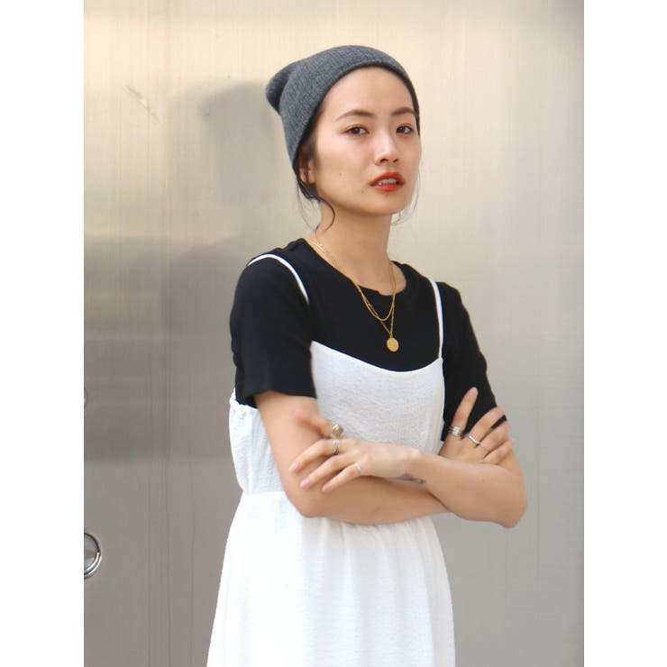 ブラック | オーガニックコットンテレコハーフスリーブTee | Ungrid