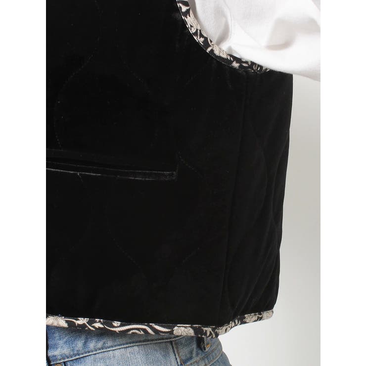 リバーシブルベロアベスト | Ungrid | 詳細画像39 