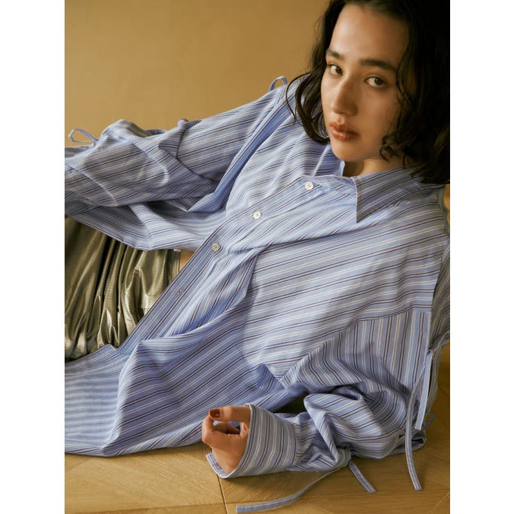 ショルダーデザインビッグシャツ | Ungrid | 詳細画像12 