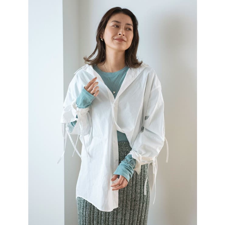 ショルダーデザインビッグシャツ | Ungrid | 詳細画像30 