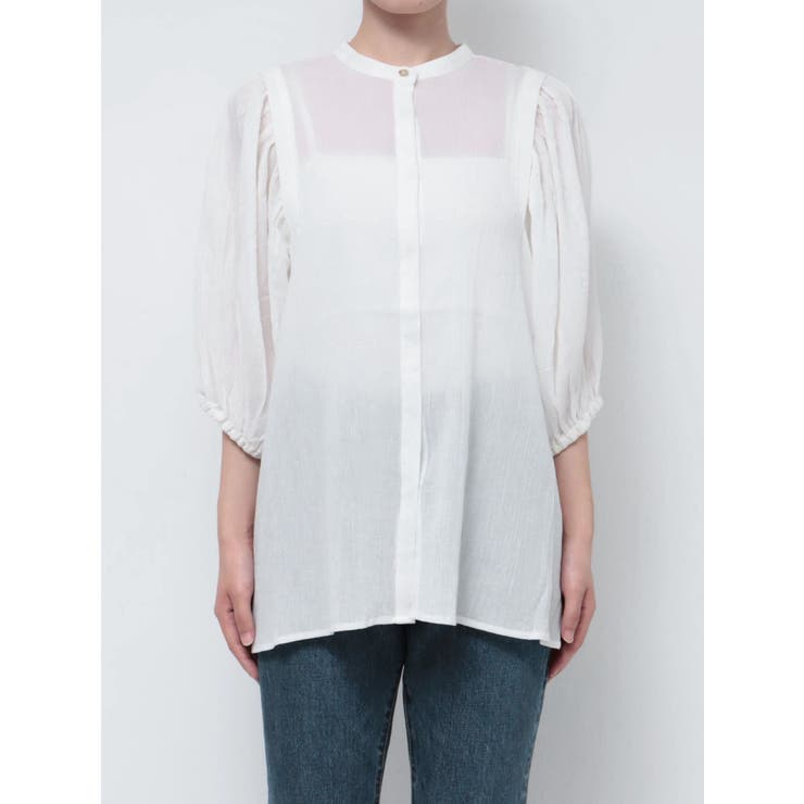 2wayタックハーフスリーブブラウス | Ungrid | 詳細画像18 