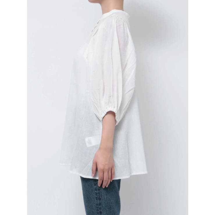 2wayタックハーフスリーブブラウス | Ungrid | 詳細画像19 