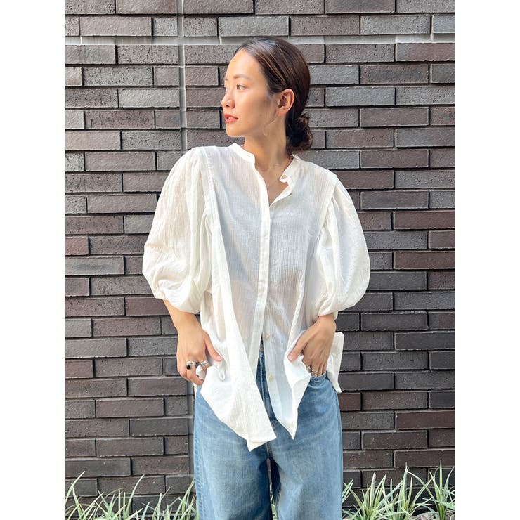 2wayタックハーフスリーブブラウス | Ungrid | 詳細画像2 