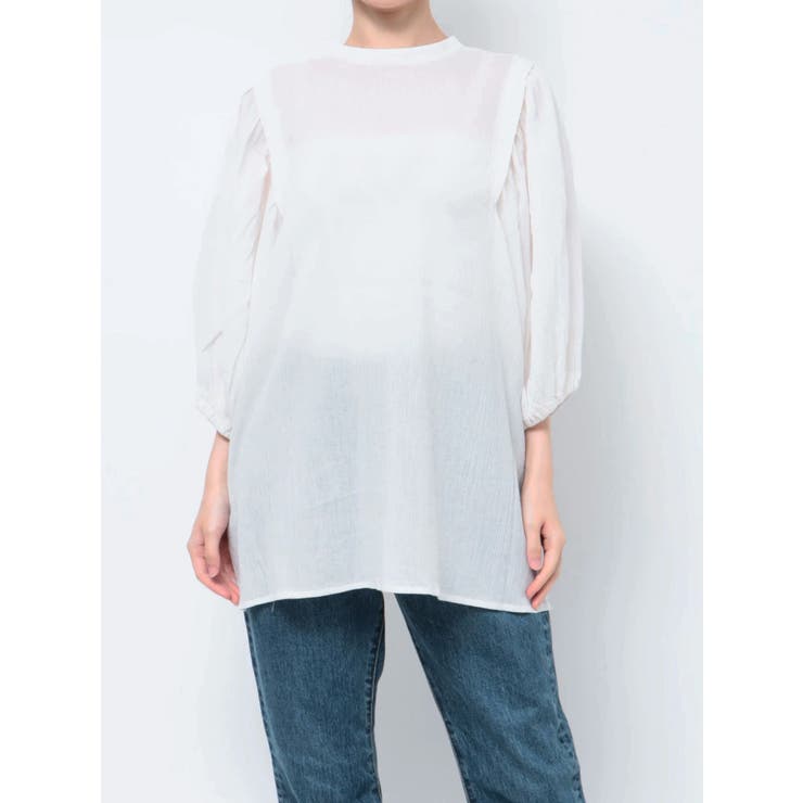 2wayタックハーフスリーブブラウス | Ungrid | 詳細画像24 