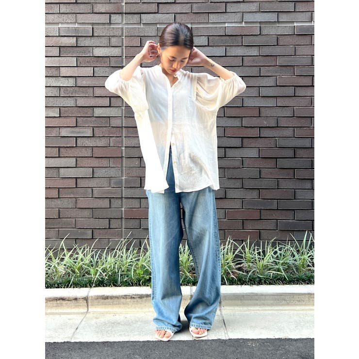 2wayタックハーフスリーブブラウス | Ungrid | 詳細画像5 