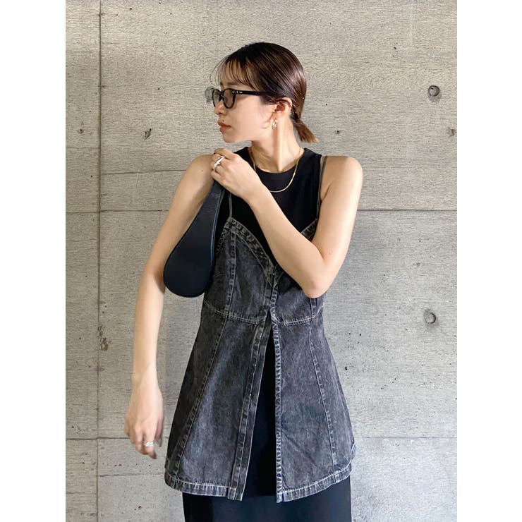Ungrid デニムデザインキャミ 日本未発売】 Ungrid（アングリッド）の「デニムデザインキャミ