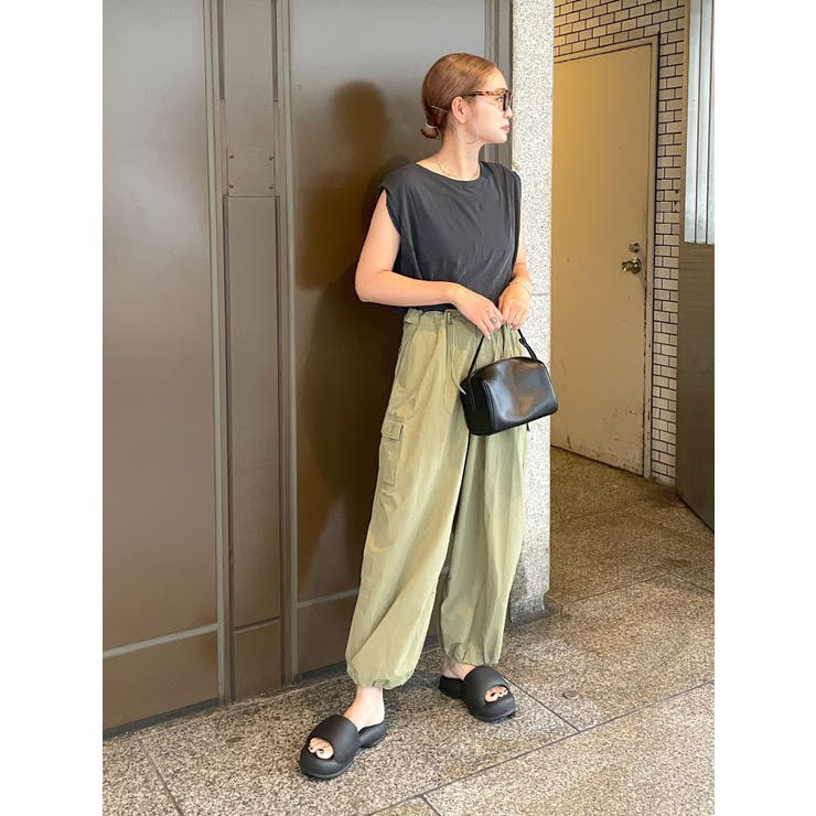 ナイロン混ミリタリールーズパンツ[品番：MKSW0048407]｜Ungrid