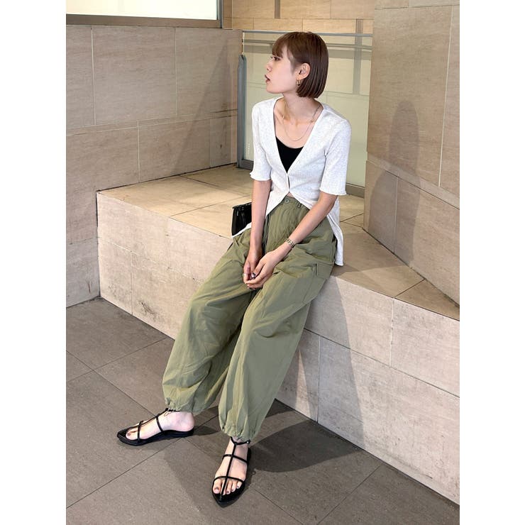 ナイロン混ミリタリールーズパンツ[品番：MKSW0052902]｜Ungrid