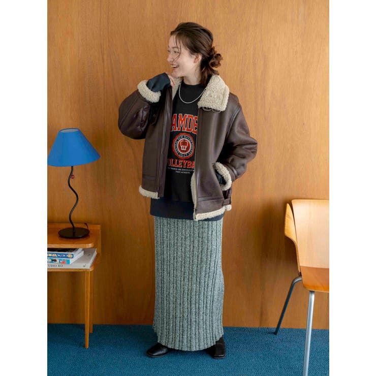 【WEB限定】カレッジルーズスウェット | Ungrid | 詳細画像5 