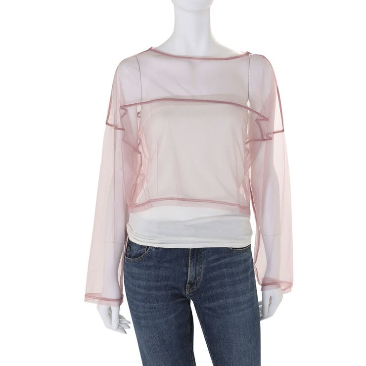 チュールショートロングスリーブTee | Ungrid | 詳細画像17 