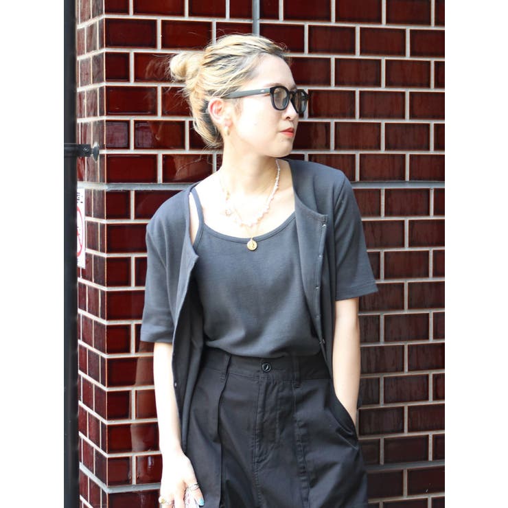 チャコールグレー | キャミデザインアンサンブル | Ungrid