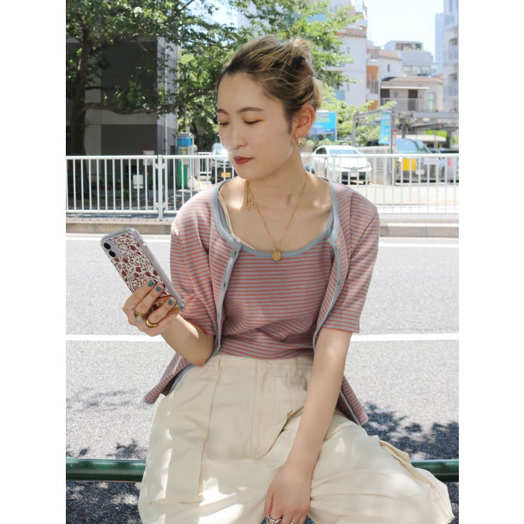 オレンジ | キャミデザインアンサンブル | Ungrid