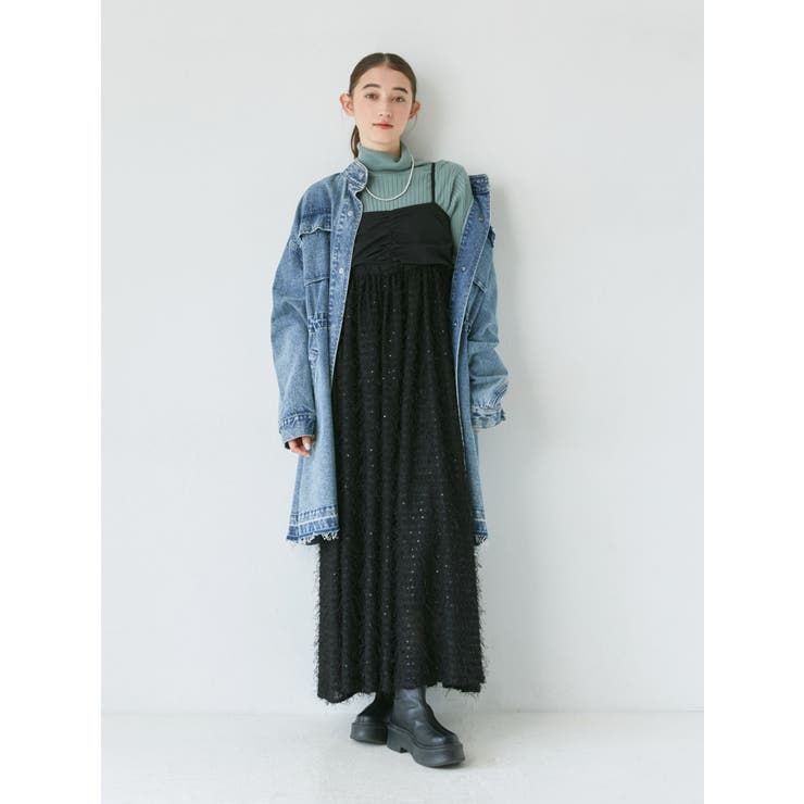 Ungrid ワンピース スパンコールデザインキャミワンピース レディース : ZOZOTOWN Yahoo!店 - 通販 - Yahoo!ショッピング