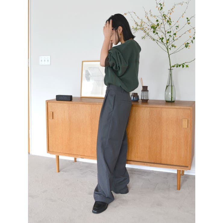 ローウエストボリュームタックパンツ | Ungrid | 詳細画像40 