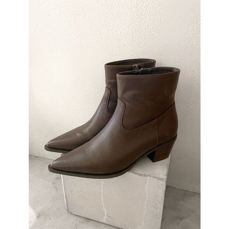 フェイクレザーポインテッドブーツ | Ungrid | 詳細画像28 