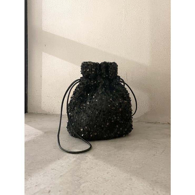 スパンコール巾着バック[品番：MKSW0053658]｜Ungrid（アングリット）のレディースファッション通販｜SHOPLIST（ショップリスト）