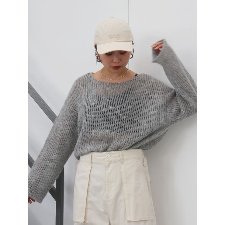 透かし編みル－ズニット | Ungrid | 詳細画像42 