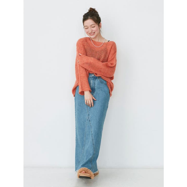 透かし編みル－ズニット | Ungrid | 詳細画像8 