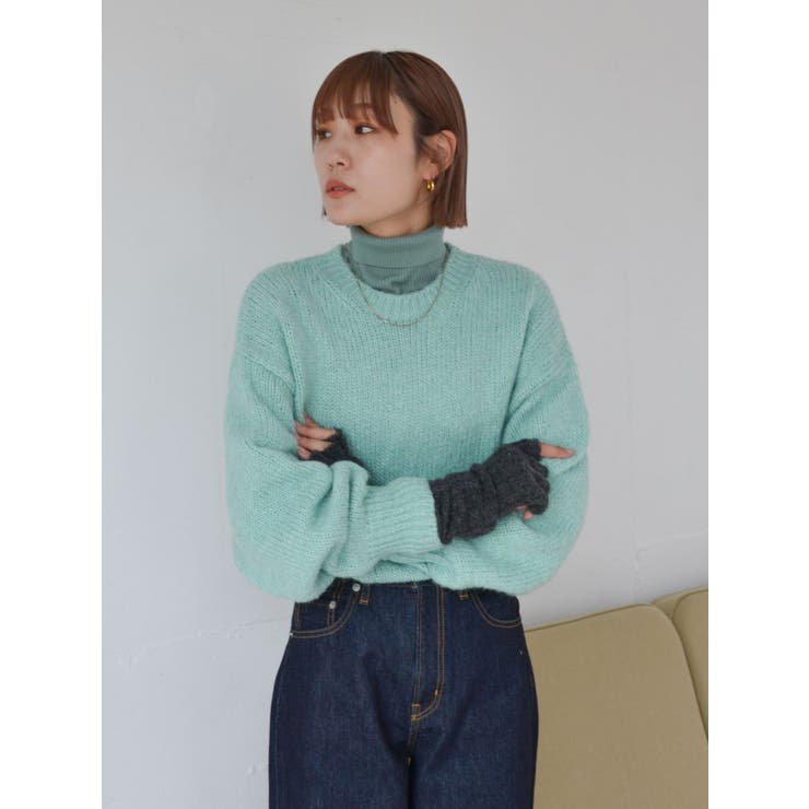 カラーモヘア混ルーズニット[品番：MKSW0053660]｜Ungrid（アン