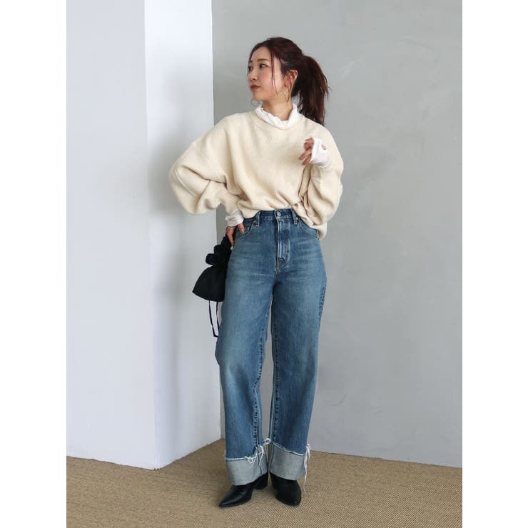 WEB限定】ハニカムルーズニット[品番：MKSW0054143]｜Ungrid