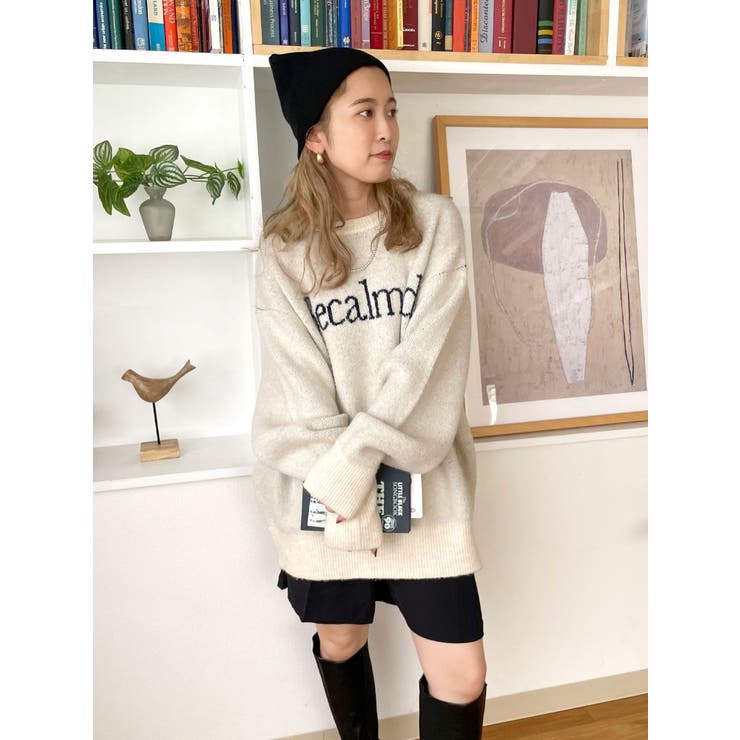 完売品 ungrid ✴︎ ルーズニット WEB限定】ロゴルーズニット[品番：MKSW0054144]｜Ungrid（アングリット
