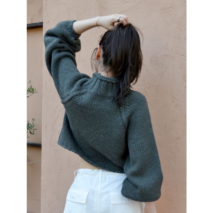 ローゲージハイネックショートニット[品番：MKSW0053661]｜Ungrid