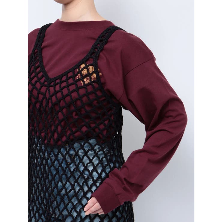 2wayかぎ針ニットキャミ | Ungrid | 詳細画像24 