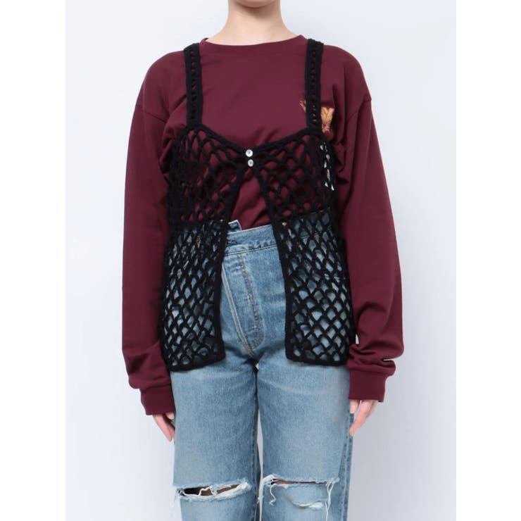 2wayかぎ針ニットキャミ | Ungrid | 詳細画像26 