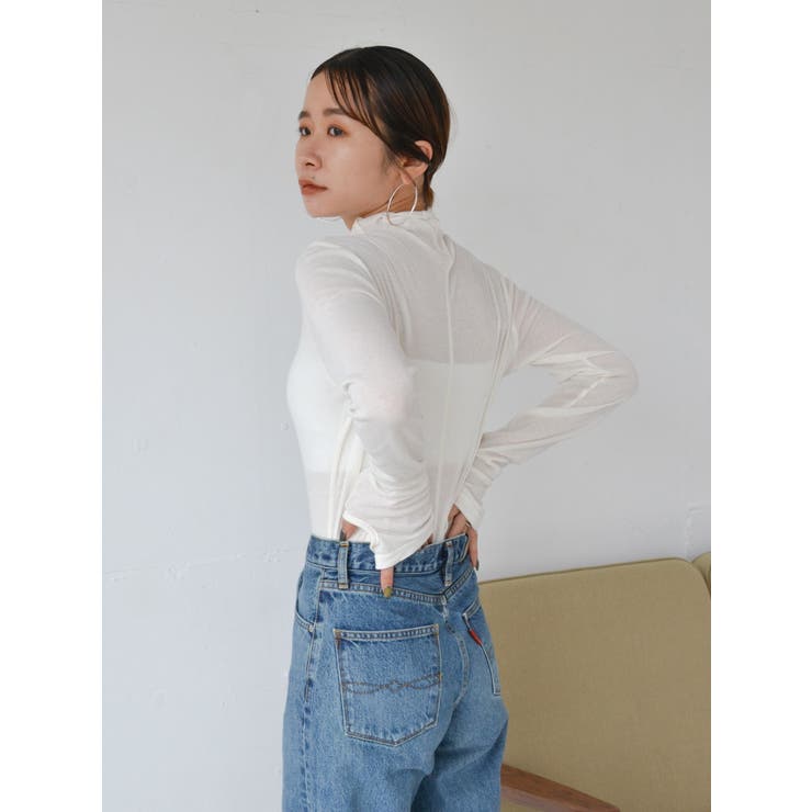 ハイネックシアーロングスリーブTee | Ungrid | 詳細画像8 