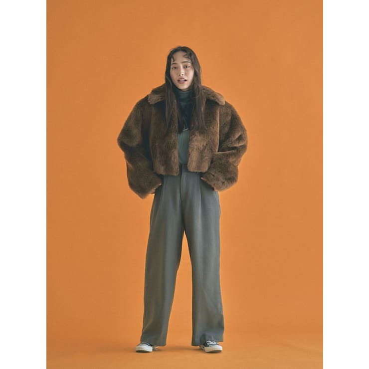 ファーショートコート[品番：MKSW0053350]｜Ungrid（アン