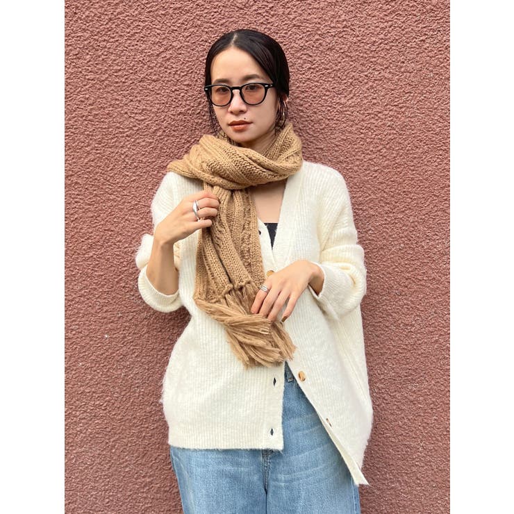 ケーブル編みニットマフラー[品番：MKSW0054394]｜Ungrid（アン