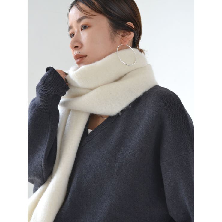 起毛大判ニットマフラー[品番：MKSW0054395]｜Ungrid（アングリット 