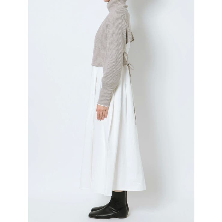 Ungrid ワンピース バックリボンニットセットワンピース