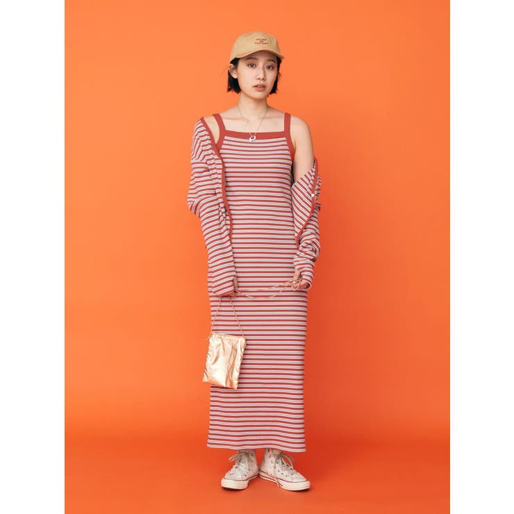 【WEB限定】レイヤードテレコキャミワンピース | Ungrid | 詳細画像15 