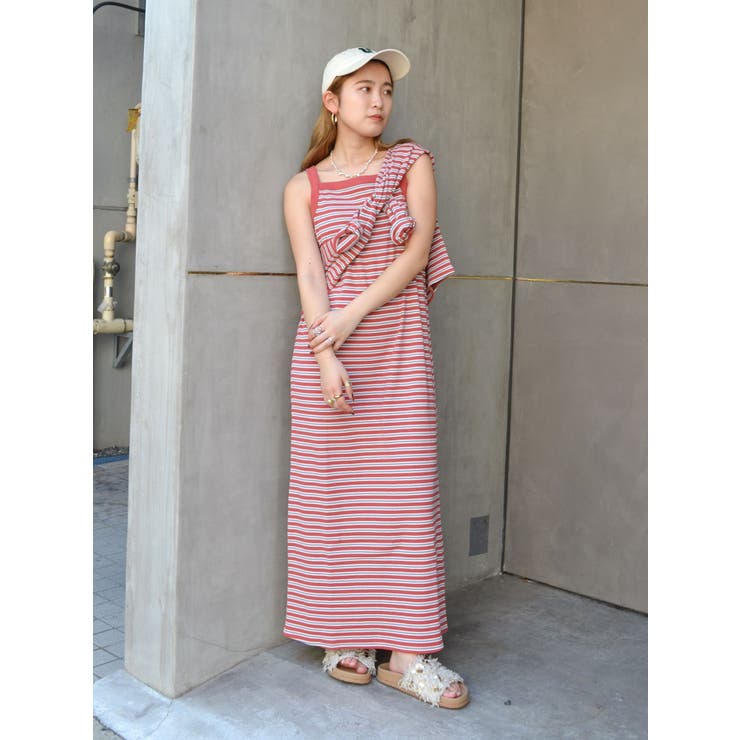 【WEB限定】レイヤードテレコキャミワンピース | Ungrid | 詳細画像5 