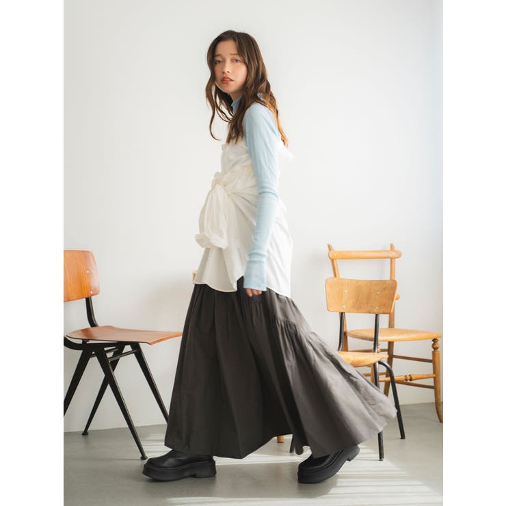 2Wayギャザーデザインシャツ[品番：MKSW0055518]｜Ungrid（アン