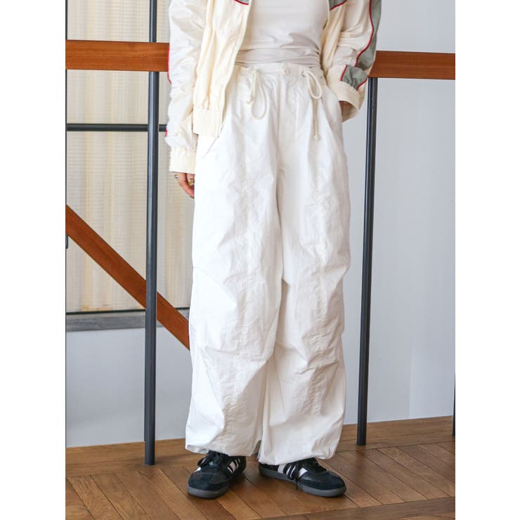 オフホワイト | ミリタリールーズパンツ | Ungrid