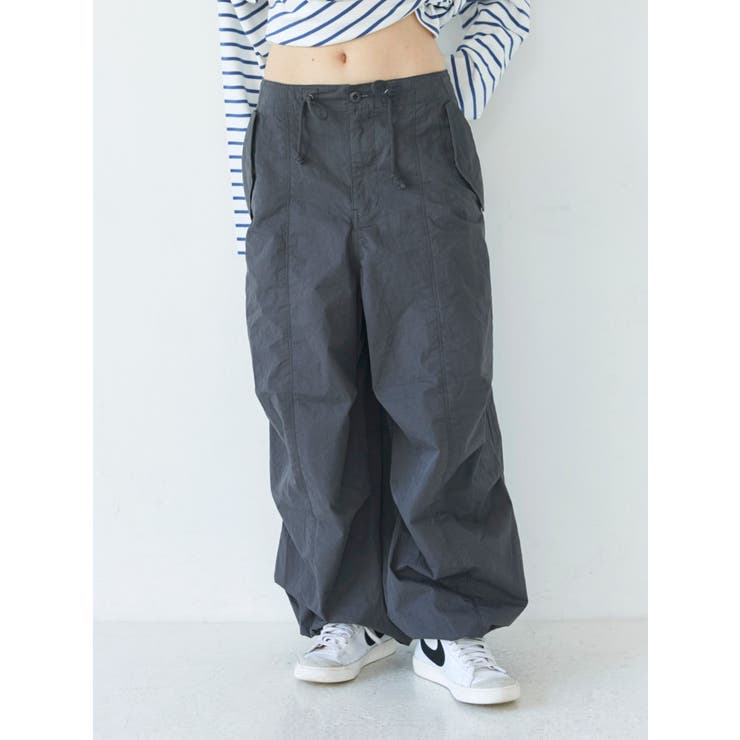チャコールグレー | ミリタリールーズパンツ | Ungrid