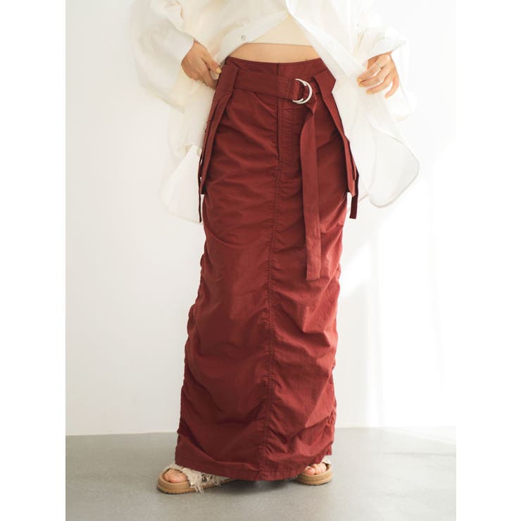 ポケットデザインギャザースカート | Ungrid | 詳細画像4 