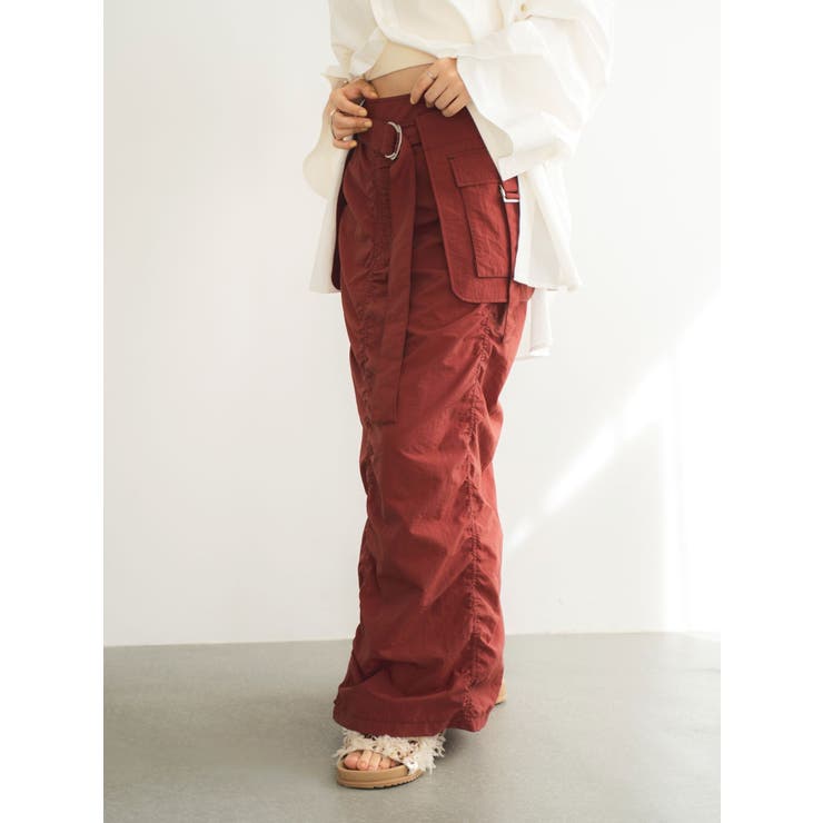 ポケットデザインギャザースカート | Ungrid | 詳細画像5 