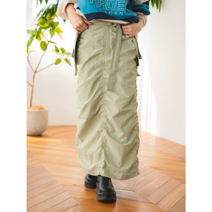 ポケットデザインギャザースカート | Ungrid | 詳細画像9 