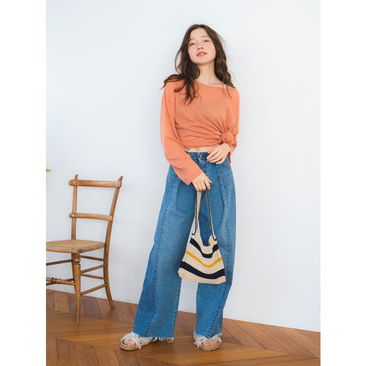 ボーダーニットハンドバッグ | Ungrid | 詳細画像3 