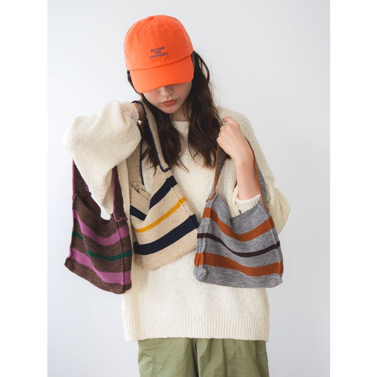 ボーダーニットハンドバッグ | Ungrid | 詳細画像7 