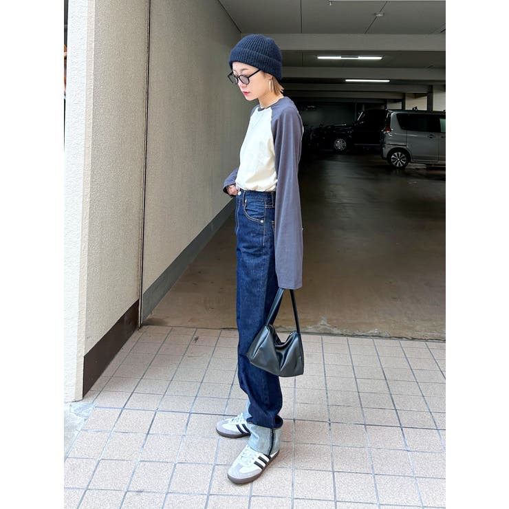 井桁弘恵さんコラボ ハイウエストロールアップデニム[品番