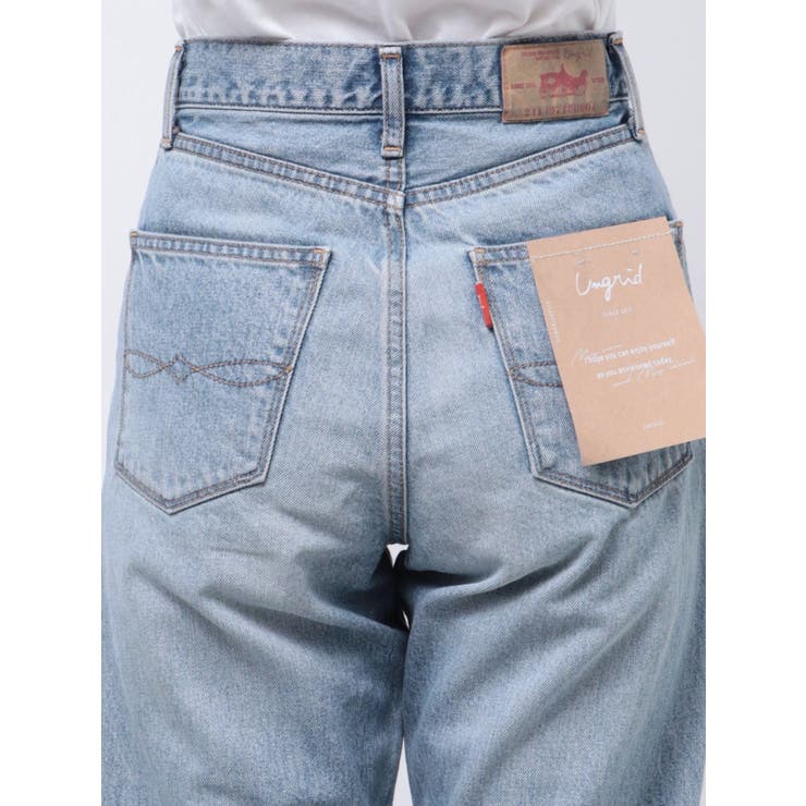 井桁弘恵さんコラボ ハイウエストロールアップデニム[品番