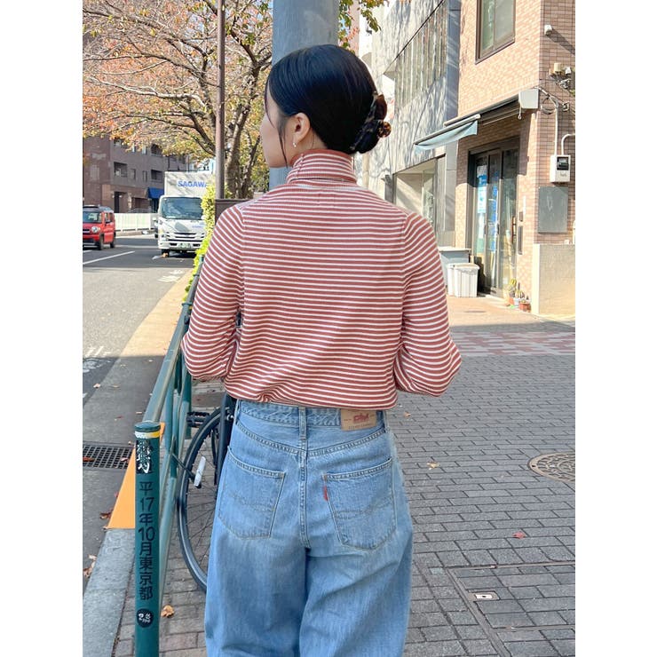 フレアスリーブフィットボーダーニット | Ungrid | 詳細画像15 