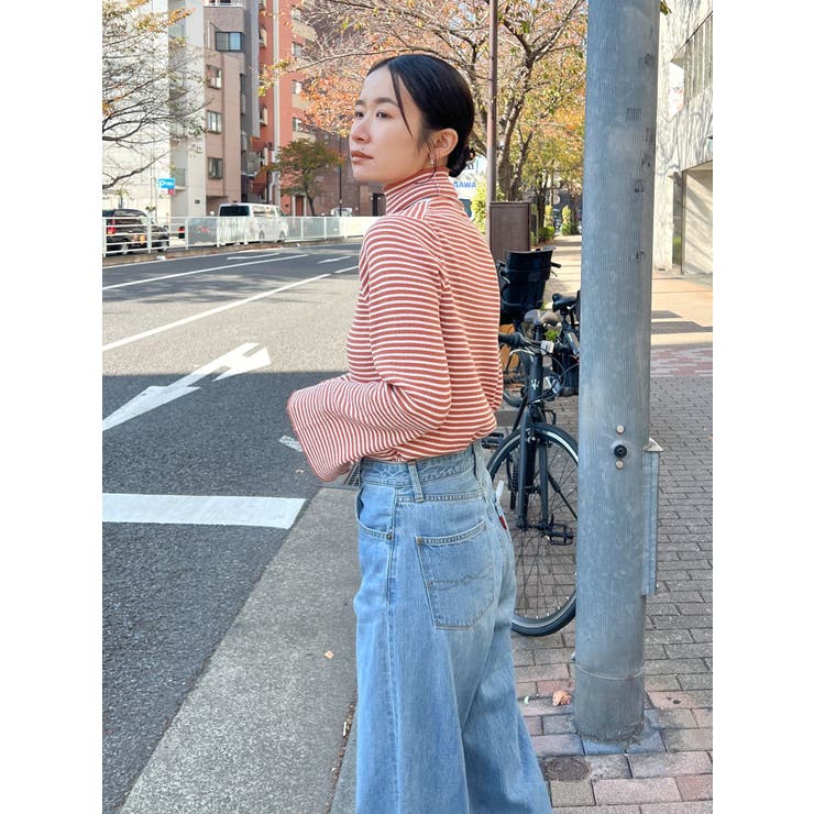 フレアスリーブフィットボーダーニット | Ungrid | 詳細画像16 